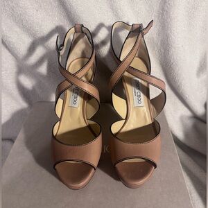 Jimmy Choo April Platform Sandal - Nude